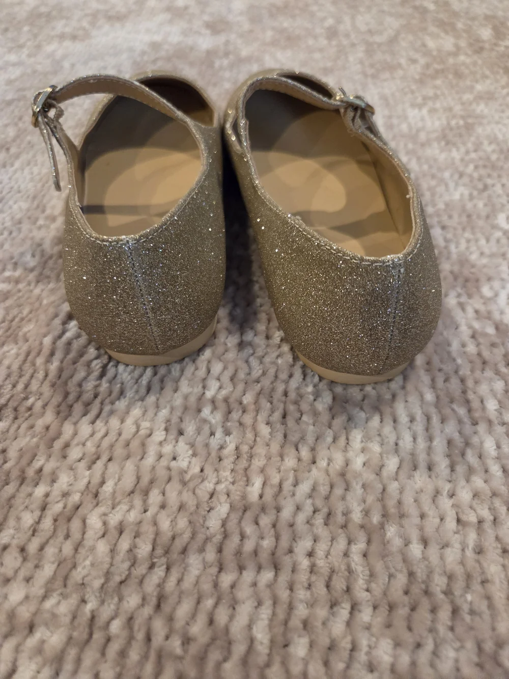 Janie and Jack Sparkle Mary Jane Shoes in Gold